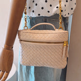INDRA BEIGE WOVEN BAG