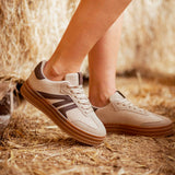 SILVERADO BEIGE RIBBED SNEAKERS