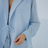 SASKINE BABY BLUE BLAZER BLOUSE