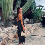 NERJA KHAKI LAYER ONE SHOULDER DRESS