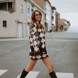 NOTTINGHAM BROWN ARGYLE TWO-PIECE SET