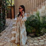AMBAR BEIGE TIE DYE KIMONO