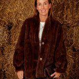 ASPEN BROWN FLUFFY CARDIGAN