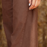 BROWN WIDE LEG JEANS 9046-10