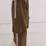 MACIE KHAKI CARGO BALLOON PANTS