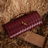 MILEY BORDEAUX WOVEN POCHETTE