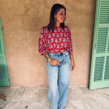RIOJA RED SUMMER BLOUSE