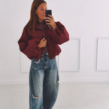 ANOUCK BORDEAUX ZIP JACKET