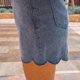 DARK BLUE DENIM SHORT 1045