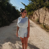 NOPAL LIGHT BLUE PLAYSUIT