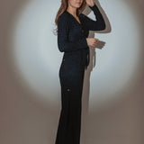 GLITTERING HOUR JUMPSUIT DARK BLUE