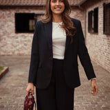 EMERSON DARK BLUE STRIPED SUIT