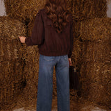 LYSBETH BROWN SUEDE JACKET