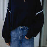 JULIANA DARK BLUE SWEATER