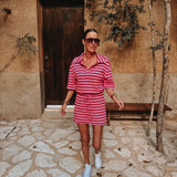 TIJUANA PINK STRIPED SKORT