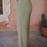 AGADA LIGHT KHAKI LINEN PANTS