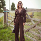 UTAH BROWN TWO-PIECE SET