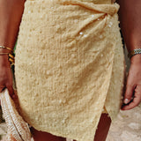 RUMBA BUTTER YELLOW SEQUIN SKIRT
