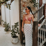 BAJA ECRU LACE SKIRT