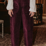 BURGUNDY CORDUROY PANTS