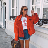 JUNESSA RED DENIM JACKET