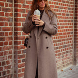 FORRESTINE LONG TAUPE COAT