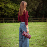 DIAMOND DARK BLUE WIDE LEG JEANS A3401