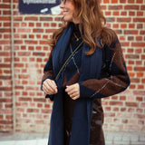 COSY SEASON DARK BLUE SCARF