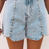 BLUE DENIM SHORT 9187