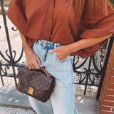 CELINE TERRACOTTA BLOUSE