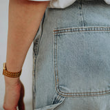 LIGHT BLUE BALLOON JEANS A3966