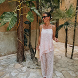 QUERIDA LIGHT PINK LACE PANTS