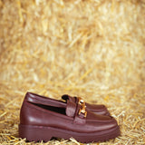 LOUISIANA BURGUNDY LOAFERS