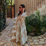 AMBAR BEIGE TIE DYE KIMONO