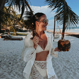 MARGARITA ECRU OVERSIZED BLOUSE