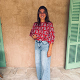RIOJA RED SUMMER BLOUSE