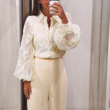 CYBELLE LIGHT YELLOW FLOWER BLOUSE