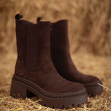 OKLAHOMA BROWN SUEDE BOOTS