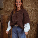 PENNIE BROWN SWEATER BLOUSE