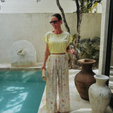 MONTANA LIGHT YELLOW FLOWER PANTS