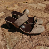 AZORIA BEIGE SUEDE HEELS