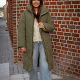 IMANI KHAKI PUFFER COAT