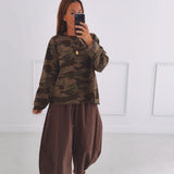 VALERIE KHAKI ARMY LONGSLEEVE SHIRT