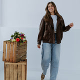 NELY BROWN LEATHER JACKET