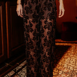 JINGLE ALL THE WAY BROWN BOW SEQUIN PANTS