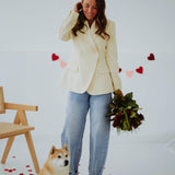 DATENIGHT LIGHT YELLOW BLAZER