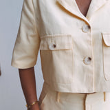 AZURA BUTTER YELLOW TWO-PIECE SET