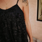 BOUJDOUR BLACK FLOWER DRESS