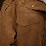 MAGGIE BEIGE SUEDE JACKET