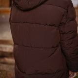 CALLOWAY BROWN PUFFER JACKET